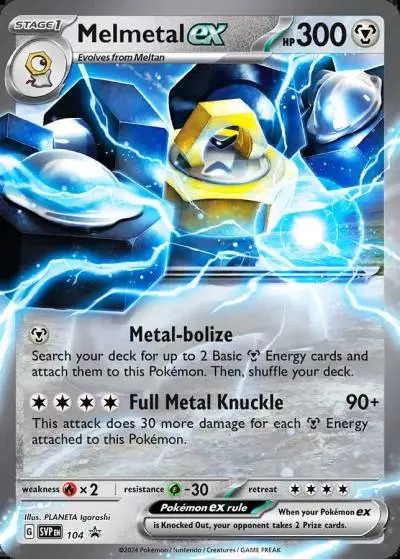 Melmetal ex 104/165 Scarlet & Violet Black Star Promos Pokemon card