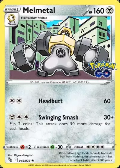 Melmetal 46/78 Pokémon GO Pokemon card