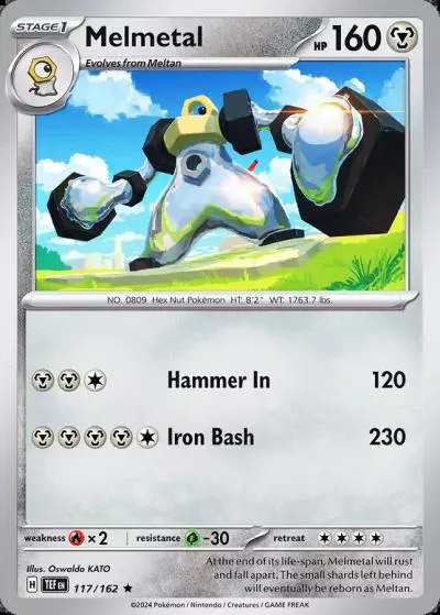 Melmetal 117/162 Temporal Forces Pokemon card