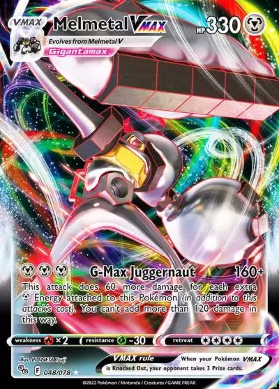 Melmetal VMAX 48/78 Pokémon GO Pokemon card