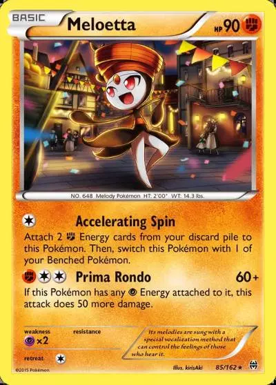 Meloetta 85/162 BREAKthrough Pokemon card