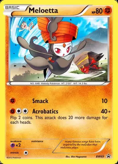 Meloetta BW69/101 BW Black Star Promos Pokemon card