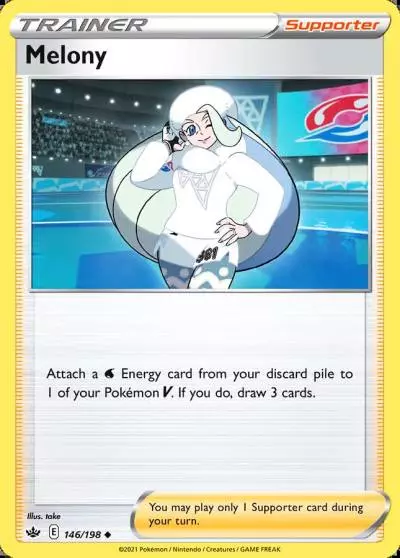 Melony 146/198 Chilling Reign Pokemon card