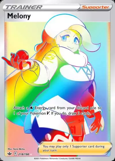 Melony 218/198 Chilling Reign Pokemon card