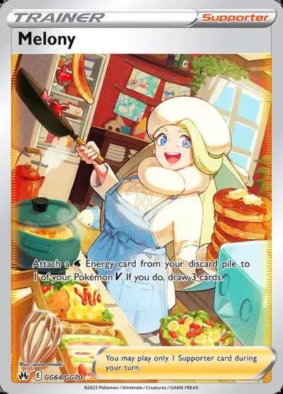 Melony GG64/70 Crown Zenith Galarian Gallery Pokemon card
