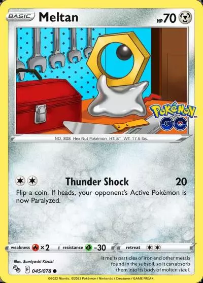Meltan 45/78 Pokémon GO Pokemon card