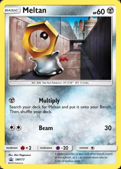Meltan SM177/248 SM Black Star Promos Pokemon card