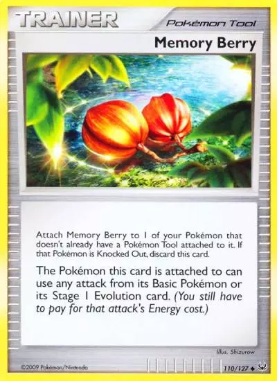 Memory Berry 110/127 Platinum Pokemon card