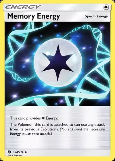 Memory Energy 194/214 Lost Thunder Pokemon card