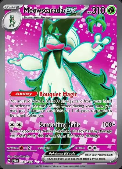 Meowscarada ex 231/193 Paldea Evolved Pokemon card