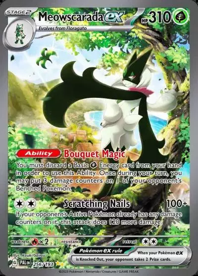 Meowscarada ex 256/193 Paldea Evolved Pokemon card