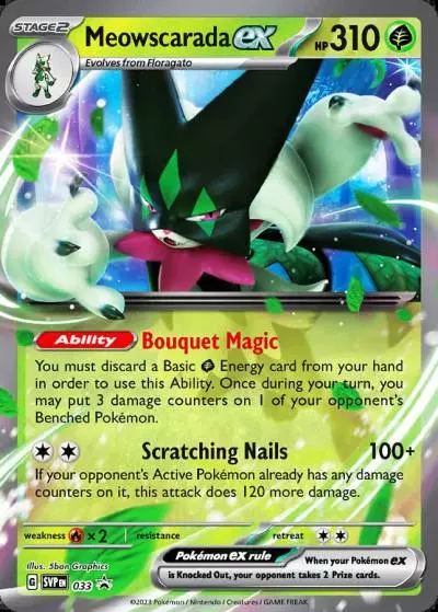 Meowscarada ex 33/165 Scarlet & Violet Black Star Promos Pokemon card