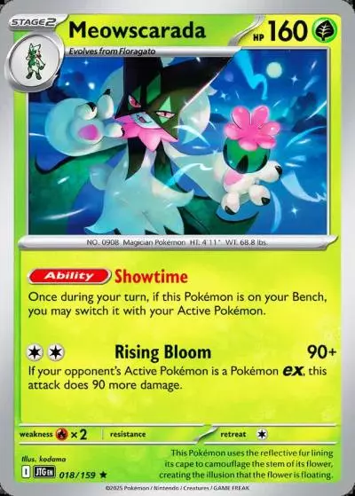 Meowscarada 18/159 Journey Together Pokemon card