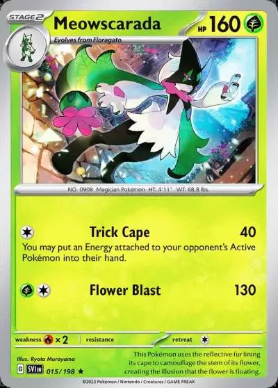 Meowscarada 15/198 Scarlet & Violet Pokemon card