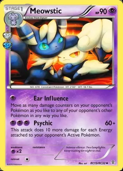 Meowstic RC15/83 Generations Pokemon card