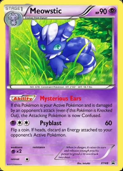 Meowstic XY48/211 XY Black Star Promos Pokemon card