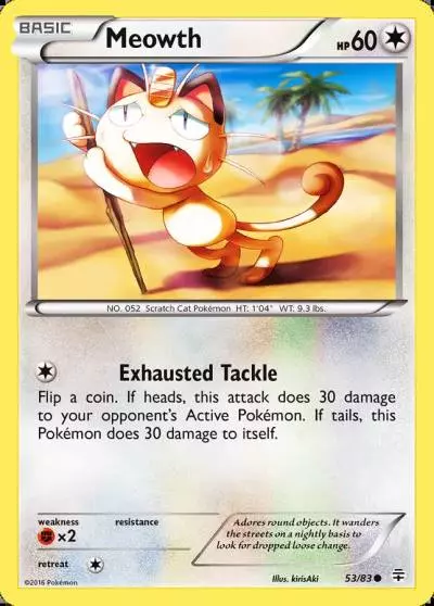Meowth 53/83 Generations Pokemon card