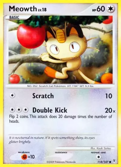 Meowth 114/147 Supreme Victors Pokemon card