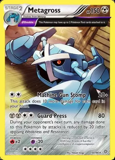 Metagross 50/98 Ancient Origins Pokemon card