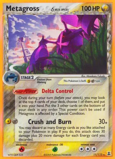 Metagross δ 11/113 Delta Species Pokemon card
