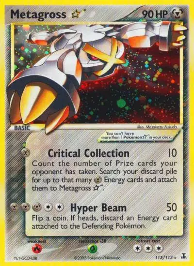 Metagross ★ 113/113 Delta Species Pokemon card