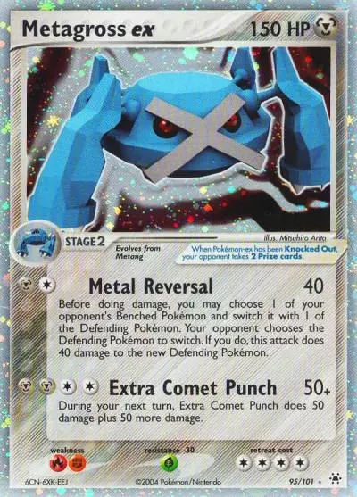 Metagross ex 95/101 Hidden Legends Pokemon card