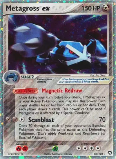 Metagross ex 95/108 Power Keepers Pokemon card