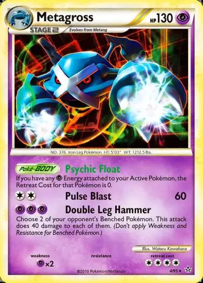 Metagross 4/95 HS—Unleashed Pokemon card