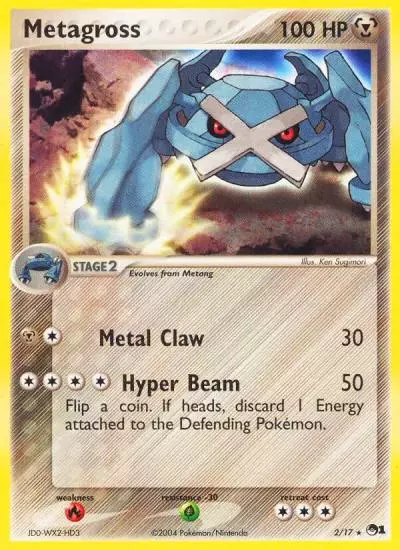 Metagross 2/17 POP Series 1 Pokemon card