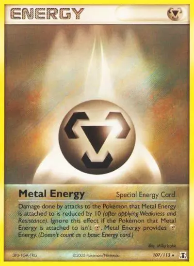 Metal Energy 107/113 Delta Species Pokemon card