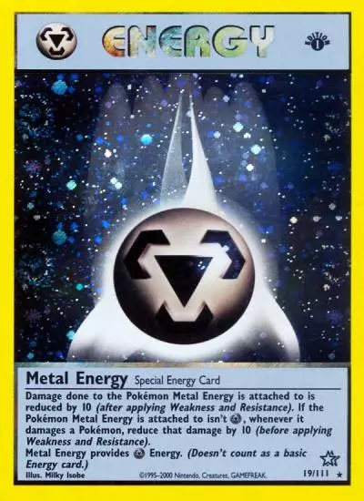 Metal Energy 19/111 Neo Genesis Pokemon card