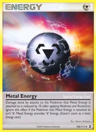 Metal Energy 100/111 Rising Rivals Pokemon card