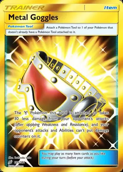 Metal Goggles 195/181 Team Up Pokemon card