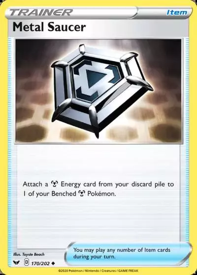 Metal Saucer 170/202 Sword & Shield Pokemon card