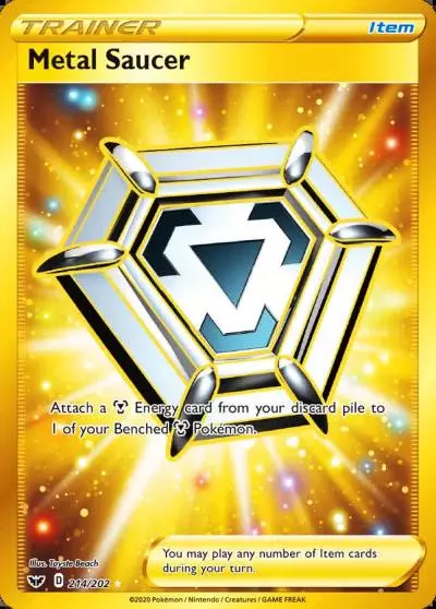 Metal Saucer 214/202 Sword & Shield Pokemon card