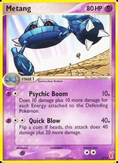 Metang 5/12 EX Trainer Kit 2 Plusle Pokemon card