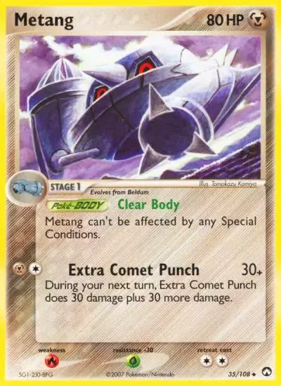 Metang 35/108 Power Keepers Pokemon card
