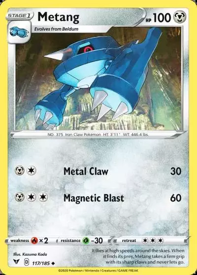 Metang 117/185 Vivid Voltage Pokemon card