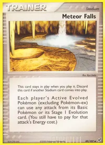 Meteor Falls 89/107 Deoxys Pokemon card