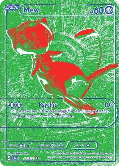 Mew G/RGB 30th Celebration Pokemon card