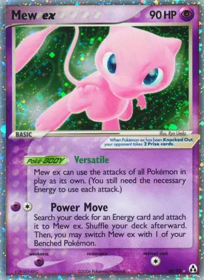 Mew ex 88/92 Legend Maker Pokemon card