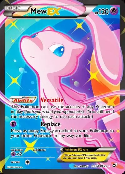 Mew-EX RC24/113 Legendary Treasures Pokemon card