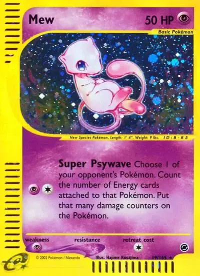 Mew 19/165 Expedition Base Set Pokemon card