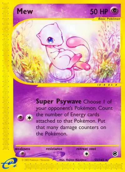 Mew 55/165 Expedition Base Set Pokemon card