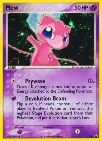 Mew 40/40 Nintendo Black Star Promos Pokemon card