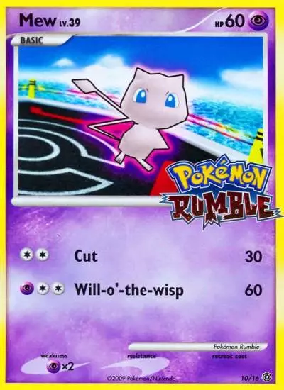 Mew 10/16 Pokémon Rumble Pokemon card