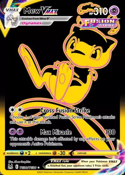 Mew VMAX TG30/30 Lost Origin Trainer Gallery Pokemon card