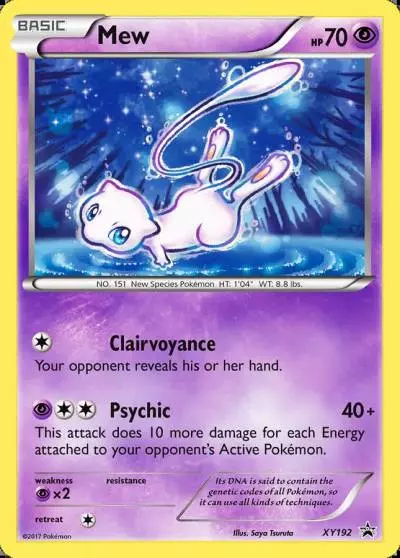Mew XY192/211 XY Black Star Promos Pokemon card
