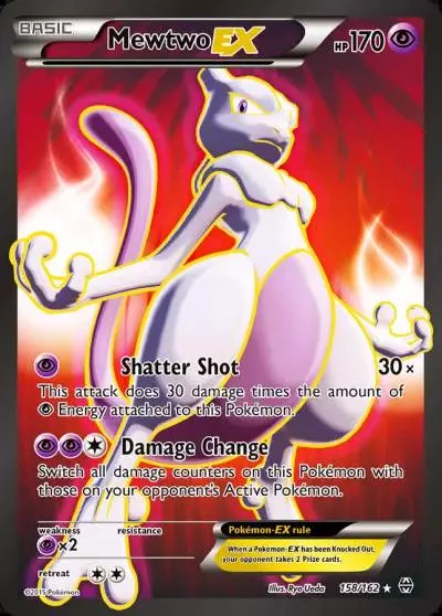 Mewtwo-EX 158/162 BREAKthrough Pokemon card