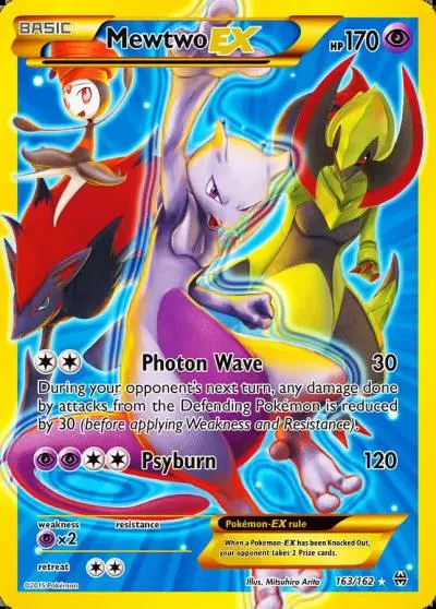 Mewtwo-EX 163/162 BREAKthrough Pokemon card